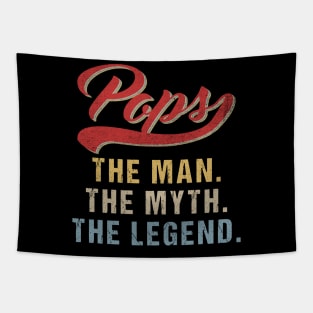 Vintage Father's Day Pops The Man The Myth The Legend Tapestry