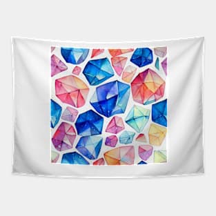 Watercolor diamond pattern Tapestry