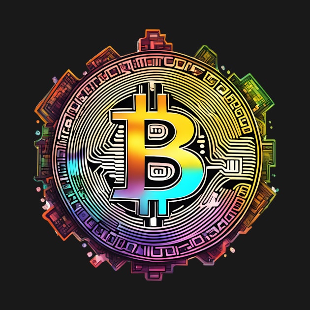 Bitcoin colorful by Creativeoptimize