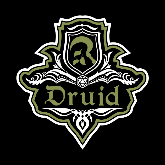 D&D Druid Class Crest by Sunburst