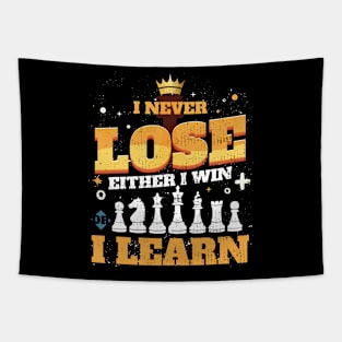 I never lose I win or I learn Embracing Wins and Lessons Tapestry