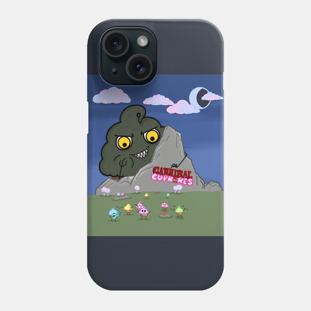 Cupcake T-shirt - Camping Trip! Phone Case by CannibalCupkake