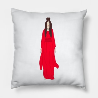 Frozen Red Kimono Pillow