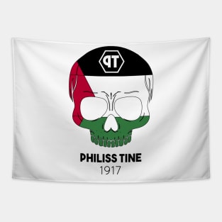 skull palestine, flag palestine, philisstine Tapestry