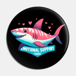 Cute Emotional Support Shark Pin