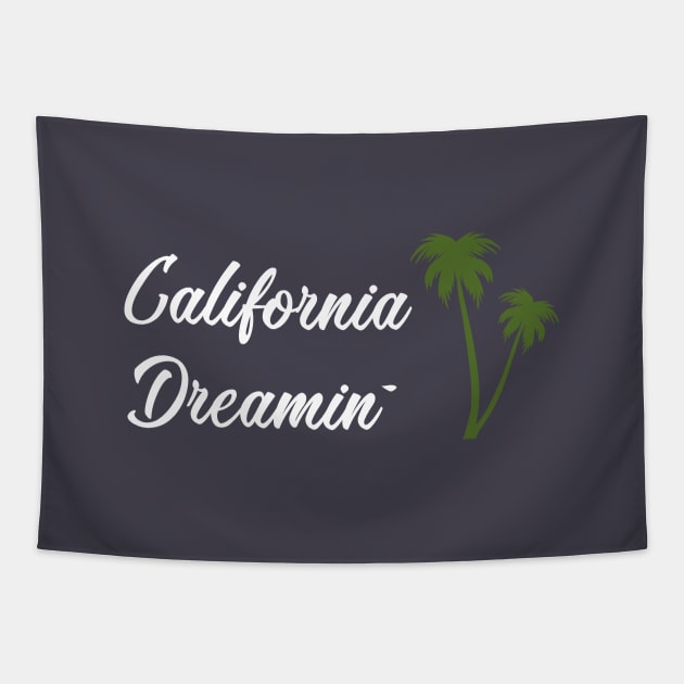 California Dreamin, white Tapestry by Perezzzoso