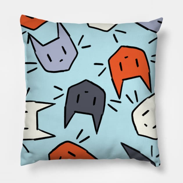 Calico Print Pillow by Famished Feline