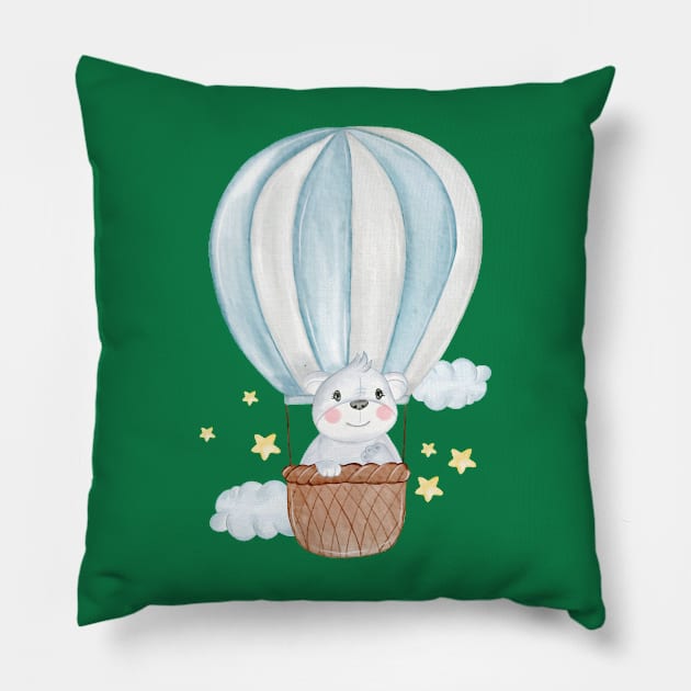 Koala Air Balloon Pillow by Mako Design 