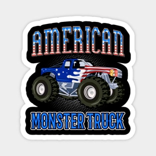 American Monster Truck Magnet