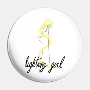 Lightning Girl Pin