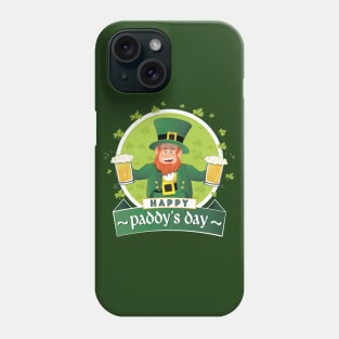 Happy Paddys Day Leprechaun Phone Case