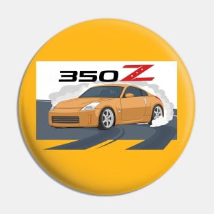 car 350z drift gold orange Pin