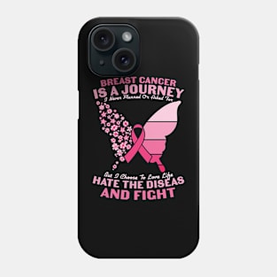 Breast Cancer Butterfly & Ribbon Phone Case