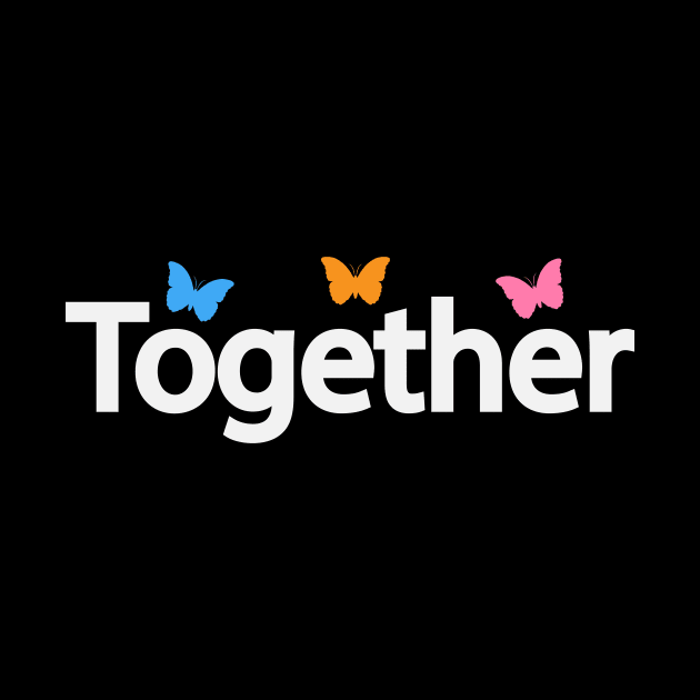 Together creative text design by D1FF3R3NT