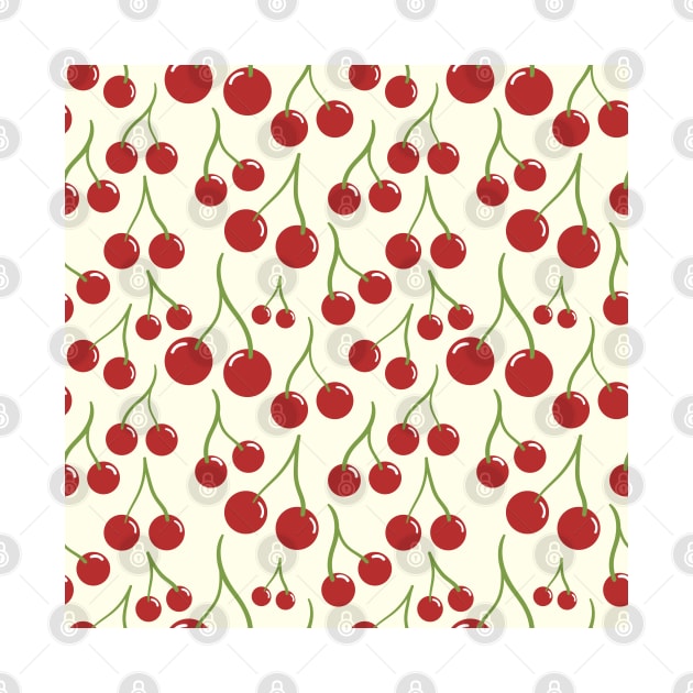 Cherry seamless pattern by AnaMOMarques