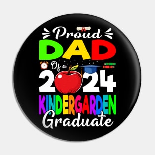 Proud Dad Of A 2024 Kindergarten Graduate Pin