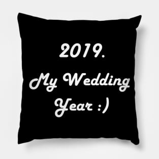 My Wedding Year Pillow