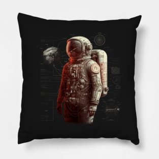 The Space Adventurer: A High-Tech Hero in the Cosmos Pillow