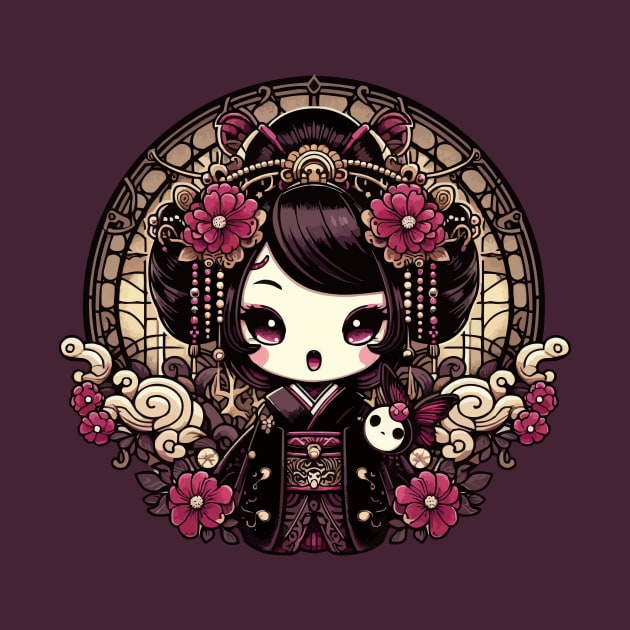 Geisha Gothic Lolita Kawaii by DesignDinamique