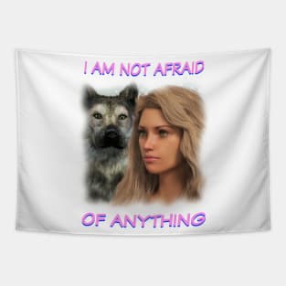 I AM NOT AFRAID Epic Inspirational Quote Tapestry