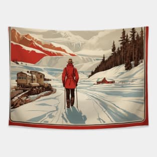 Manitoba Canada Vintage Poster Tourism Tapestry