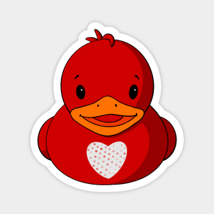 Valentine Rubber Duck Magnet