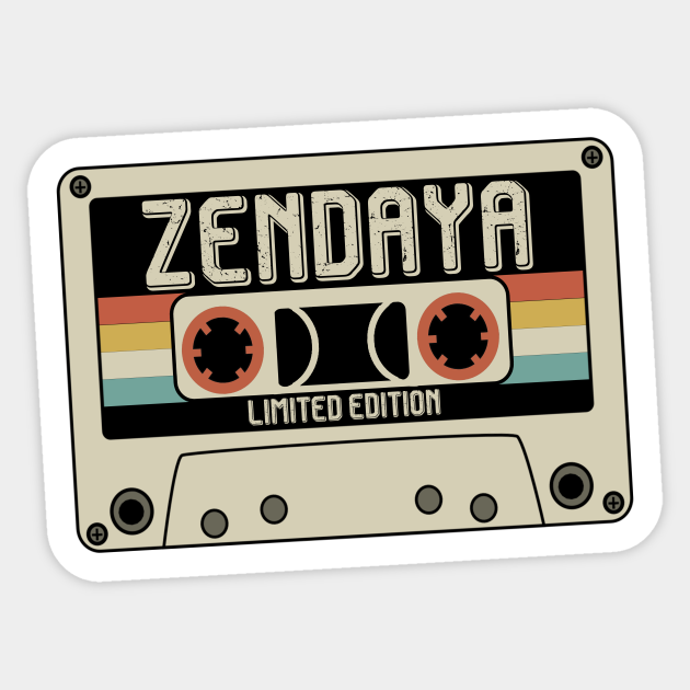 Zendaya Name - Limited Edition - Vintage Style - Zendaya - Sticker