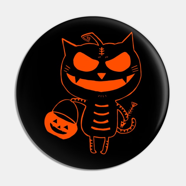 Halloween trick or treat cat Pin by yumiyoshi4