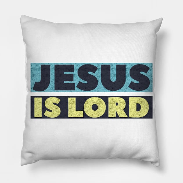 Jesus Is Lord Vintage - Christian Pillow by ChristianShirtsStudios