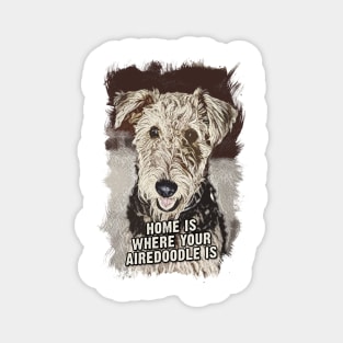 Airedoodle Dog Owner Quote Magnet