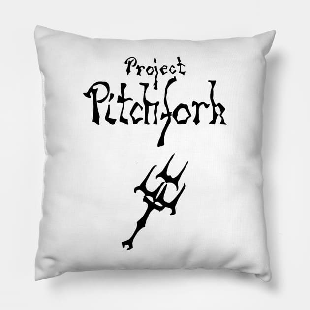 Project Pitchfork Pillow by Tc Havikall