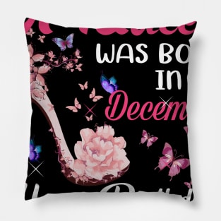 Womens A Queen Was Born In december  Happy Birthday To Me Pillow