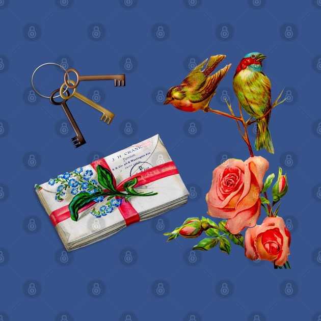 Letters & Birds & Keys by holidaystore