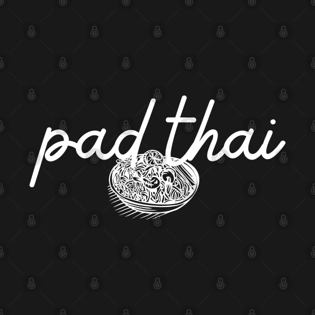 pad thai - white - Flag color - with sketch by habibitravels