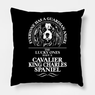 Cavalier King Charles Spaniel Guardian Angel dog saying Pillow