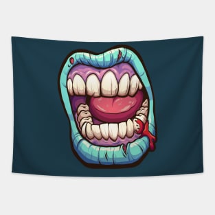 Zombie mouth Tapestry