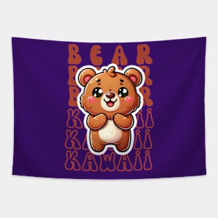 Kawaii Bear Tapestry