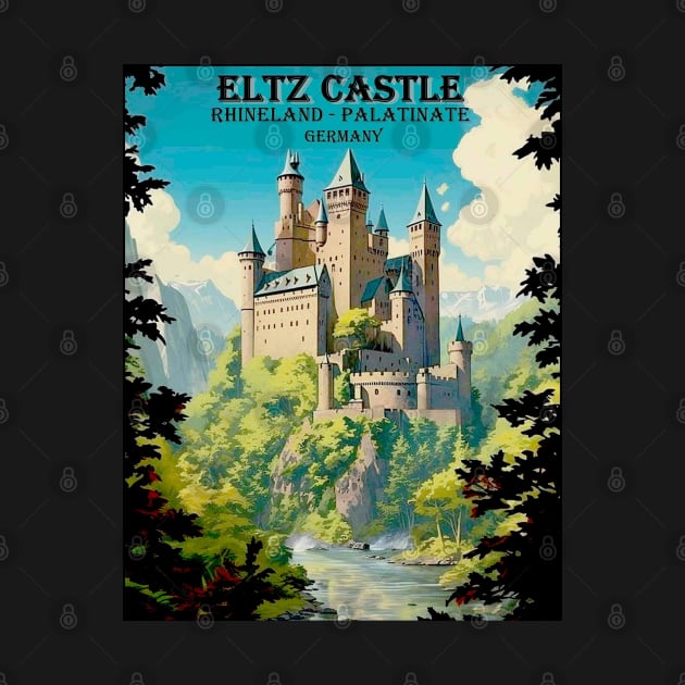 Eltz Castle Rhineland - Palatinate Germany Travel and Tourism Print by posterbobs