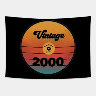 Vintage 2000 Record - Birthday Design Tapestry