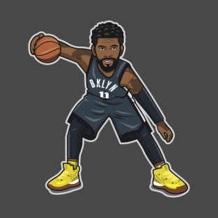 Kyrie Irving Cartoon Style BKLN T-Shirt