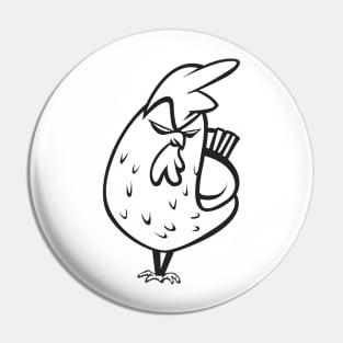 Angry Chicken Pin