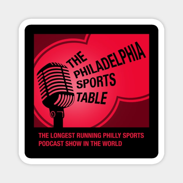 The Philadelphia Sports Table - Red Magnet by jwarren613