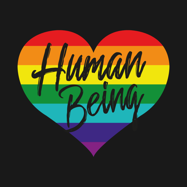 Human Being Gay Pride Heart LGBT by dconciente