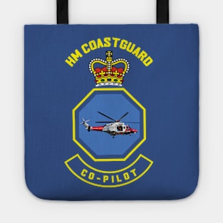 Co-Pilot - HM Coastguard rescue AugustaWestland AW189 helicopter based on coastguard insignia Tote