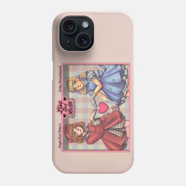 Lisa and Beth Phone Case by Angie Kat Neko