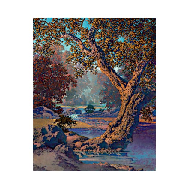 Maxfield Parrish Autumn Brook Art Print 1948 American Painter Neo-Classical by ZiggyPrint