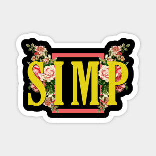 SIMP Floral Aesthetic Magnet