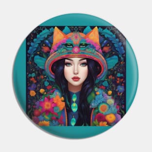 Beautiful mysterious girl Pin