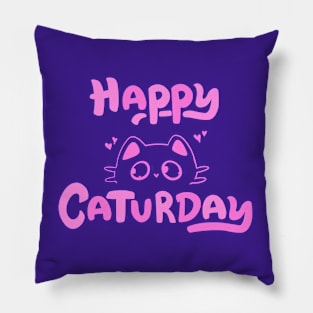 Happy Caturday - Weekend Vibes! Pillow