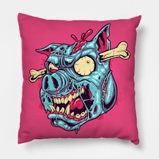 zombie pig Pillow